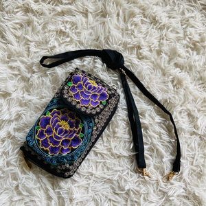 Floral Designed clutch / crossbag